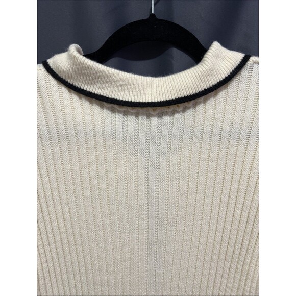 Commense Women's XL Ribbed Knit Sweater Dress Long Sleeve Collared - Picture 4 of 7